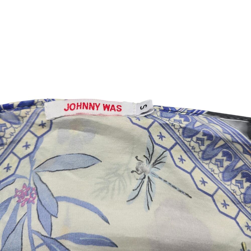 Johnny Was Floral Bohemian Luxury 100% Silk Scarf - Picture 5 of 5